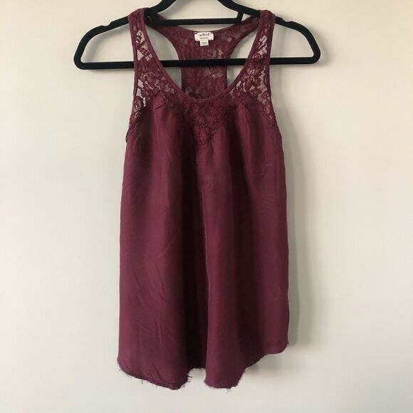 ARITIZA- Wilfred Wine Lace/Silk Cami -XXS - Picture 1 of 8